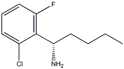 (1S)-1-(2-Chloro-6-fluorophenyl)pentylamine 结构式