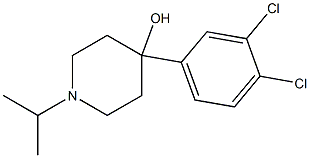 4-(3,4-DICHLOROPHENYL)-4-HYDROXY-1-ISOPROPYLPIPERIDINE 结构式