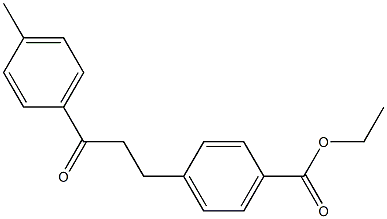 3-(4-Carboethoxyphenyl)-4'-methylpropiophenone 结构式