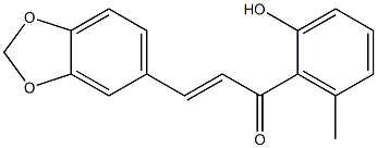 2'-HYDROXY-6'-METHYL-3,4-METHYLENEDIOXY CHALCONE 结构式