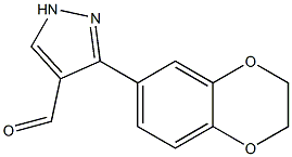 3-(2,3-DIHYDRO-1,4-BENZODIOXIN-6-YL)-1H-PYRAZOLE-4-CARBALDEHYDE 结构式