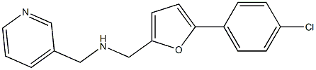 1-(5-(4-Chlorophenyl)-2-furyl)-N-(pyridin-3-ylmethyl)methanamine 结构式