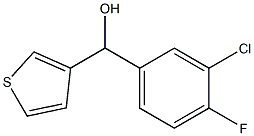 3-CHLORO-4-FLUOROPHENYL-(3-THIENYL)METHANOL 结构式