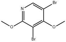 3,5-DIBROMO-2,4-DIMETHOXYPYRIDINE 结构式