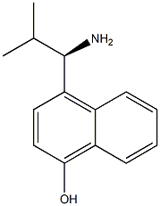 4-((1R)-1-Amino-2-methylpropyl)naphthol 结构式