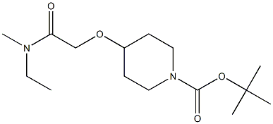 2-(4-哌啶氧基)-N-甲基乙基乙酰氨 结构式