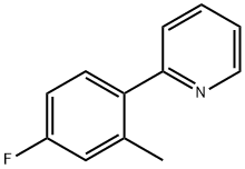 2-(4-FLUORO-2-METHYLPHENYL)PYRIDINE 结构式