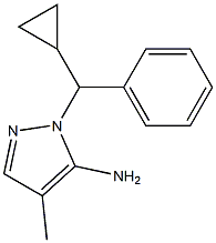 2-(CYCLOPROPYL-PHENYL-METHYL)-4-METHYL-2H-PYRAZOL-3-YLAMINE 结构式