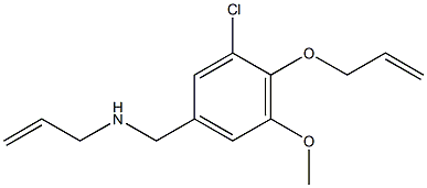 N-(4-(ALLYLOXY)-3-CHLORO-5-METHOXYBENZYL)PROP-2-EN-1-AMINE 结构式