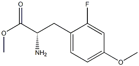 METHYL (2S)-2-AMINO-3-(2-FLUORO-4-METHOXYPHENYL)PROPANOATE 结构式