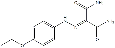 2-[(4-ETHOXYPHENYL)HYDRAZONO]MALONAMIDE 结构式