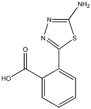 2-(5-AMINO-[1,3,4]THIADIAZOL-2-YL)-BENZOIC ACID 结构式