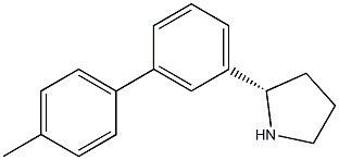 (2S)-2-[3-(4-METHYLPHENYL)PHENYL]PYRROLIDINE 结构式