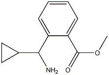 METHYL 2-((1S)AMINOCYCLOPROPYLMETHYL)BENZOATE 结构式