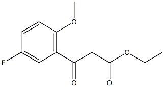 ETHYL (3-FLUORO-6-METHOXYBENZOYL)ACETATE 结构式