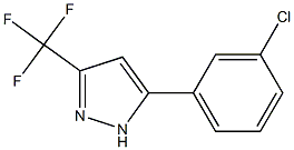 5-(3-CHLOROPHENYL)-3-(TRIFLUOROMETHYL)PYRAZOLE 结构式