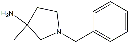 1-BENZYL-3-METHYLPYRROLIDIN-3-AMINE 结构式