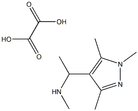 甲基-[1-(1,3,5-三甲基-1H-吡唑-4-基)-乙基]-胺草酸盐 结构式