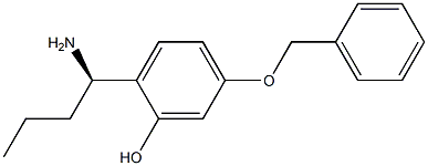 2-((1R)-1-AMINOBUTYL)-5-(PHENYLMETHOXY)PHENOL 结构式