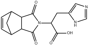 2-(3,5-DIOXO-4-AZATRICYCLO[5.2.1.0(2,6)]DEC-8-EN-4-YL)-3-(1H-IMIDAZOL-5-YL)PROPANOIC ACID 结构式