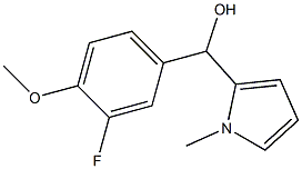 3-FLUORO-4-METHOXYPHENYL-(1-METHYL-2-PYRROLYL)METHANOL 结构式