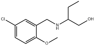 2-((5-CHLORO-2-METHOXYBENZYL)AMINO)BUTAN-1-OL 结构式