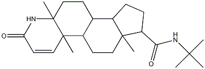 4A,6A,11A-TRIMETHYL-2-OXO-2,4A,4B,5,6,6A,7,8,9,9A,9B,10,11,11A-TETRADECAHYDRO-1H-INDENO[5,4-F]QUINOLINE-7-CARBOXYLIC ACID TERT-BUTYLAMIDE 结构式