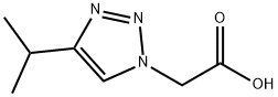 2-(4-异丙基-1H-1,2,3-三唑-1-基)乙酸 结构式
