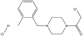 1-(氯乙酰基)-4-(2-甲基苄基)哌嗪盐酸盐 结构式