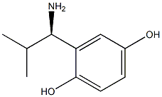 2-((1R)-1-AMINO-2-METHYLPROPYL)BENZENE-1,4-DIOL 结构式