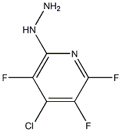 4-CHLORO-2,3,5-TRIFLUORO-6-HYDRAZINOPYRIDINE 结构式