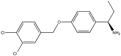 (1R)-1-(4-[(3,4-DICHLOROPHENYL)METHOXY]PHENYL)PROPYLAMINE 结构式