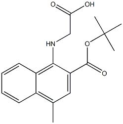 (S)-(BOC)-4-METHYL-1-NAPHTHALENEGLYCINE 结构式