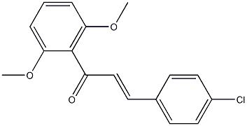 4-CHLORO-2',6'-DIMETHOXYCHALCONE 结构式