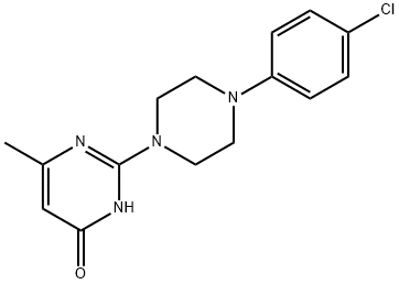 2-[4-(4-CHLOROPHENYL)PIPERAZIN-1-YL]-6-METHYLPYRIMIDIN-4(3H)-ONE 结构式