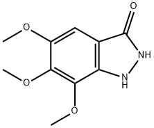 5,6,7-TRIMETHOXY-3-HYDROXY[1H]INDAZOLE 结构式