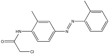 2-CHLORO-N-(2-METHYL-4-[(E)-(2-METHYLPHENYL)DIAZENYL]PHENYL)ACETAMIDE 结构式