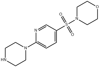4-{[6-(哌嗪-1-基)吡啶-3-基]磺酰基}吗啉 结构式