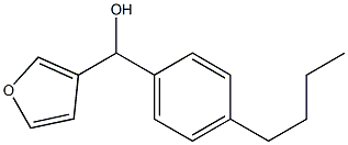 4-N-BUTYLPHENYL(3-FURYL)METHANOL 结构式