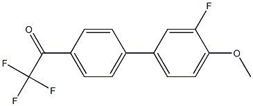 4'-(3-FLUORO-4-METHOXYPHENYL)-2,2,2-TRIFLUOROACETOPHENONE 结构式