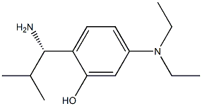 2-((1S)-1-AMINO-2-METHYLPROPYL)-5-(DIETHYLAMINO)PHENOL 结构式