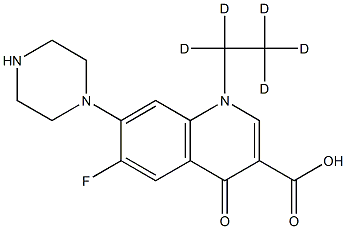 诺氟沙星-D5 结构式