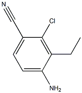 4-AMINO-2-CHLORO-3-ETHYLBENZONITRILE 结构式