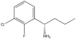 (1S)-1-(3-CHLORO-2-FLUOROPHENYL)BUTYLAMINE 结构式