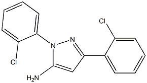 1,3-Bis(2-chlorophenyl)-1H-pyrazol-5-amine 结构式