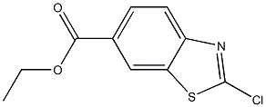 乙酯2-氯-1,3-苯并噻唑-6-甲酸 结构式