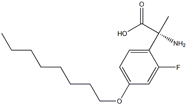 (2R)-2-AMINO-2-(2-FLUORO-4-OCTYLOXYPHENYL)PROPANOIC ACID 结构式