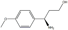 (R)-3-AMINO-3-(4-METHOXY-PHENYL)-PROPAN-1-OL 结构式