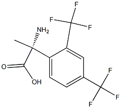 (2R)-2-AMINO-2-[2,4-BIS(TRIFLUOROMETHYL)PHENYL]PROPANOIC ACID 结构式