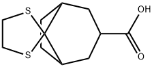 SPIRO[BICYCLO[3.2.1]OCTANE-8,2'-[1,3]DITHIOLANE]-3-CARBOXYLIC ACID 结构式